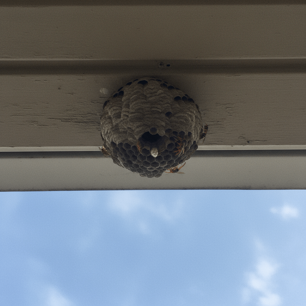 Kammerjäger entfernt Wespennest professionell